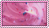 pink frosting with sprinkles